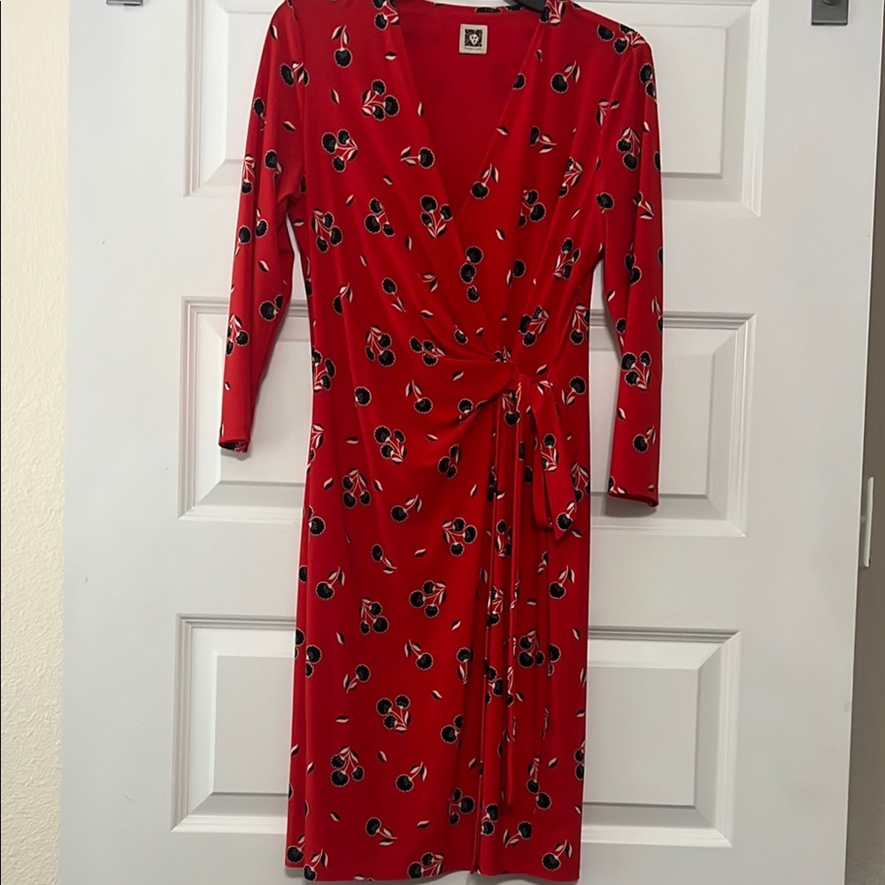 Anne Klein faux wrap dress